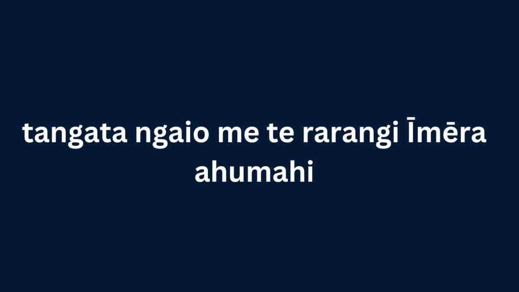 tangata ngaio me te rarangi Īmēra ahumahi