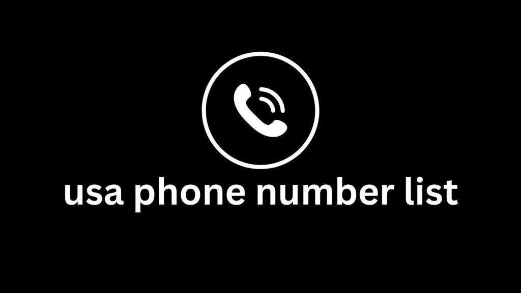 usa phone number list