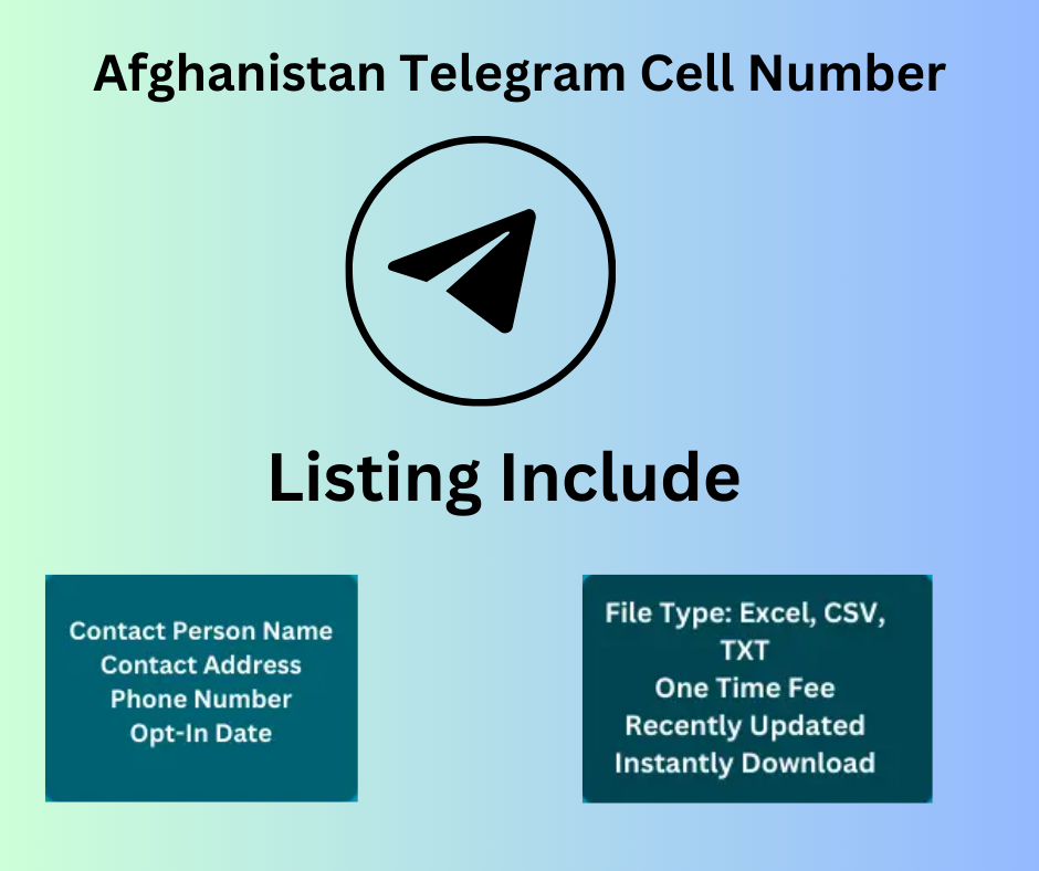 Afghanistan Telegram Cell Number