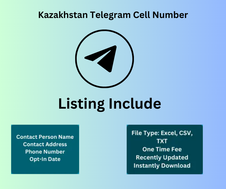 Kazakhstan Telegram Cell Number