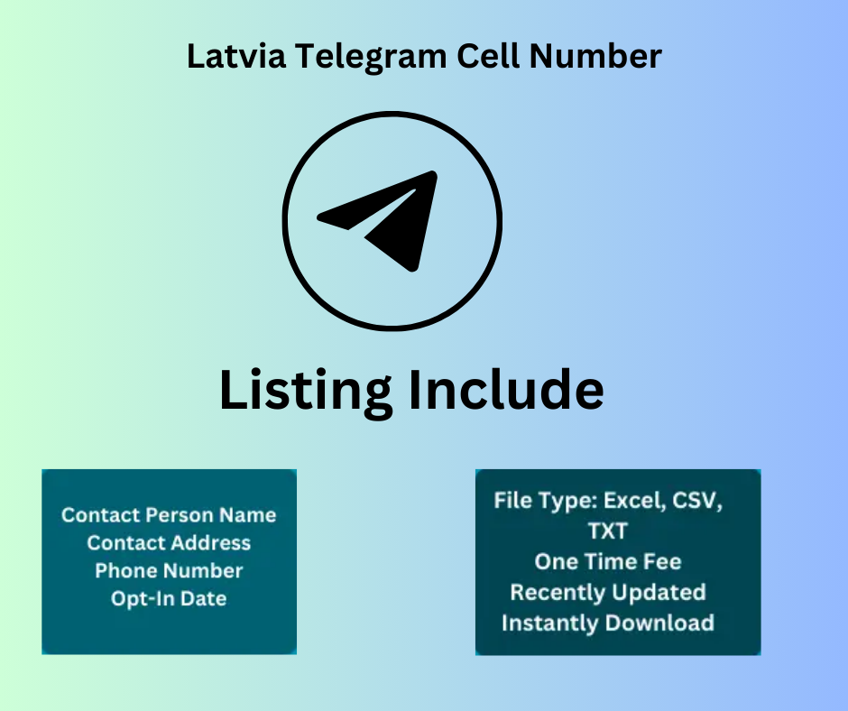 Latvia Telegram Cell Number